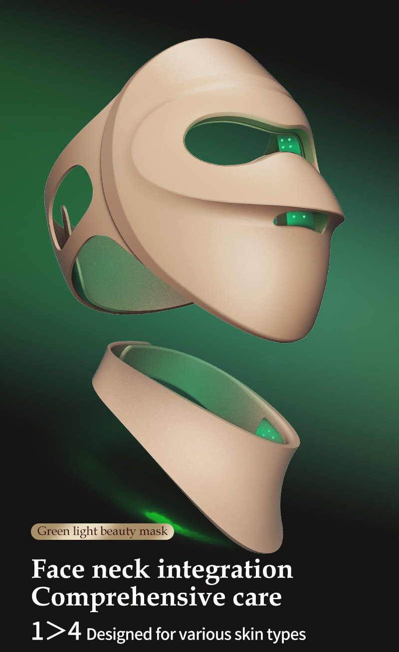 Masque et cou marron
