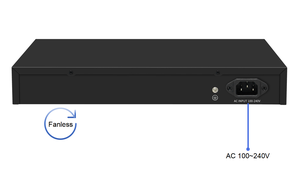 8端口千兆10G RJ45网络集线器带宽160Gbps台式机架无风扇10gb以太网交换机 - Product Image 2