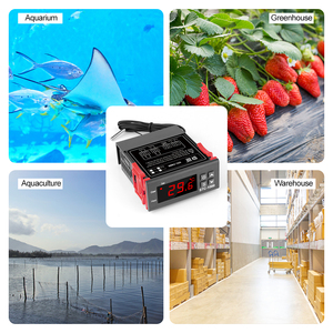 Termostato termorregulador LED Digital para incubadora, controlador de temperatura, relé de 10A, STC-1000 de refrigeración de calefacción, 12V, 24V, 72V, 220V