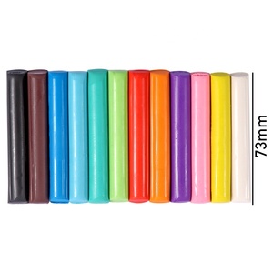 Foska toksik olmayan kil yeniden kullanılabilir kolay karışım asla MSDS sertifikası olan çocuklar için plastisin kil 12 renk kurur - Product Image 1