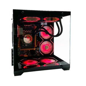 Pcooling Custom Pc Case para Mini Pc Computer Case Panel frontal Pc Case Black Gamer Cabinet - Product Image 2
