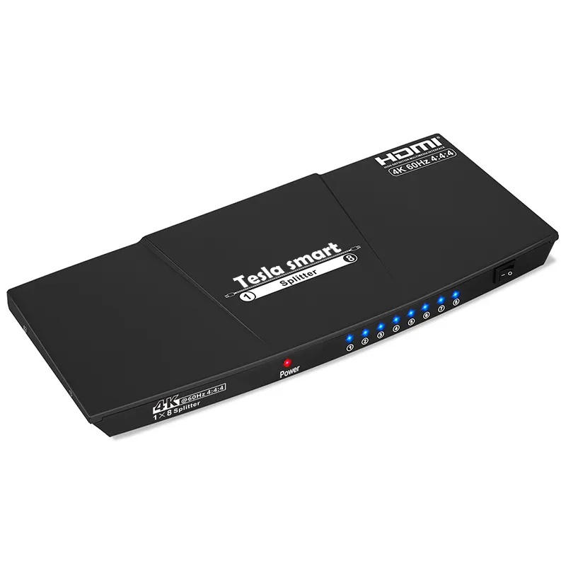 TESmart – répartiteur vidéo OEM ODM et convertisseurs entrée 1 sortie 8 répartiteur HDMI EDID HDCP 2.2 CEC 4K répartiteur HDMI 1x8