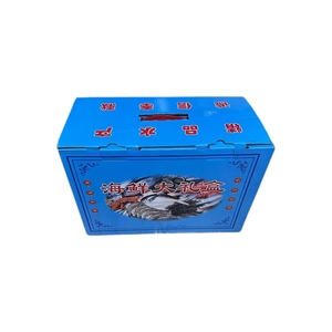 Taze deniz ürünleri için özelleştirilebilir toptan oluklu karton dondurucu kutusu kabartmalı baskı ambalaj - Product Image 2