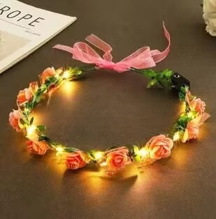 9 flower snow buds + warm white lamp