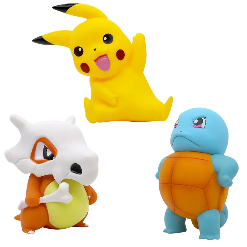 Estatua de pika-chu de gran tamaño, figura de pokemoned, juguetes altamente restaurados, figuras de acción 1:1, juguete de PVC para niños, regalos de cumpleaños