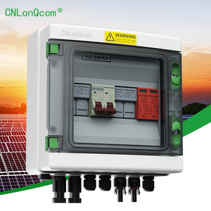 CNLonQcom PV DC Combiner Box 500V <strong>2</strong> <strong>Input</strong> <strong>1</strong> <strong>Output</strong> IP65 with Lightning Protection for RV, Home, Outdoor, Boat - Product Image 1
