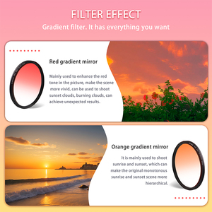 <strong>Zomei</strong> 4PCS Ultra Slim Gradient <strong>Filters</strong> for Photography Gradient <strong>Filters</strong> in Blue Orange Red and Grey for Enhancing Landscape. - Product Image 6