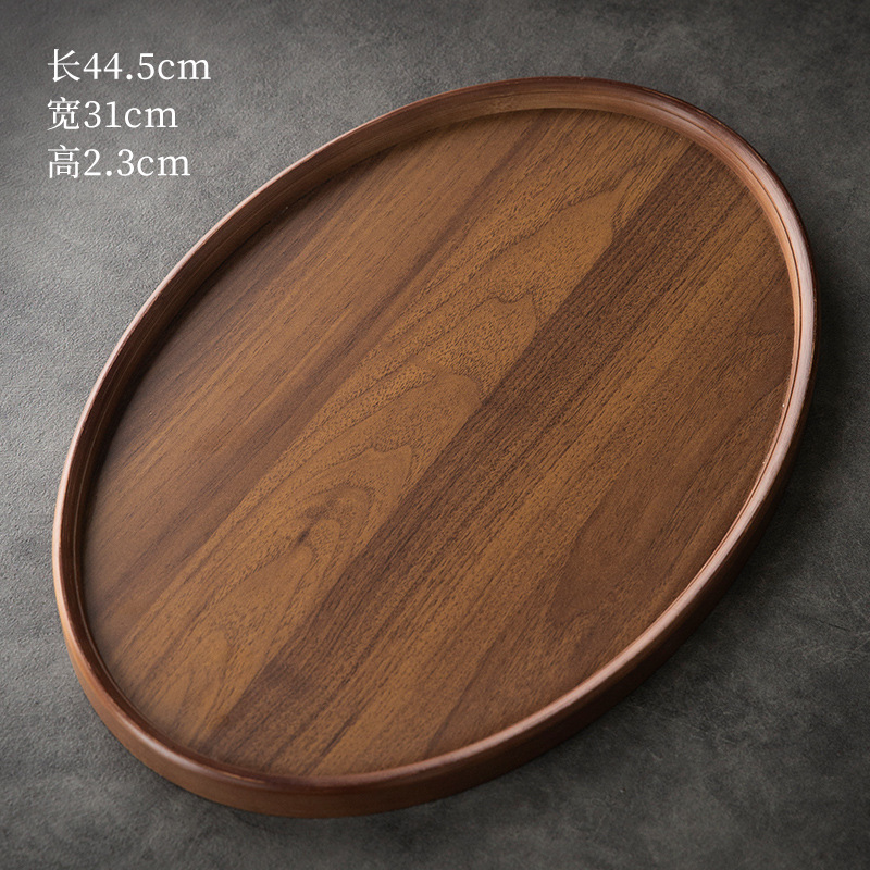 Couleur noyer ovale grand 44*31*2.3
