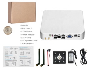 De pequeño Factor de forma PC Core i5 4200U 4K HTPC VGA USB WiFi Gigabit Ethernet Linux Win10 Oficina Mini computadora - Product Image 6