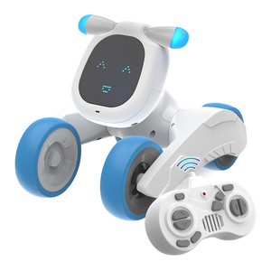 DWI Dowellin AI Robot cane giocattolo con espressione del viso e funzione di programma, musica e voce giocattoli per bambini