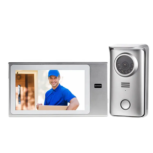 Fábrica 4 piso edificio video puerta teléfono 4 Cable sistema de intercomunicación 1080p impermeable cámara video intercomunicador para una sola casa - Product Image 1