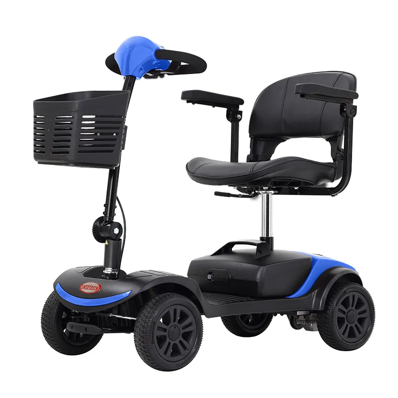 24 V 200 W Trottinette pour personnes âgées Chargeur plomb-acide Tout Terrain 4 Roues Scooter électrique handicapé Mobilité Scooter