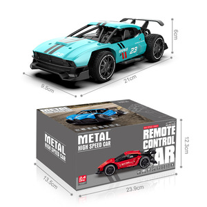 1:24 Metal yüksek hızlı R/C araba radyo kontrol oyuncaklar yarış araba polis arabası 2.4G uzaktan kumanda oyuncak çocuklar - Product Image 4