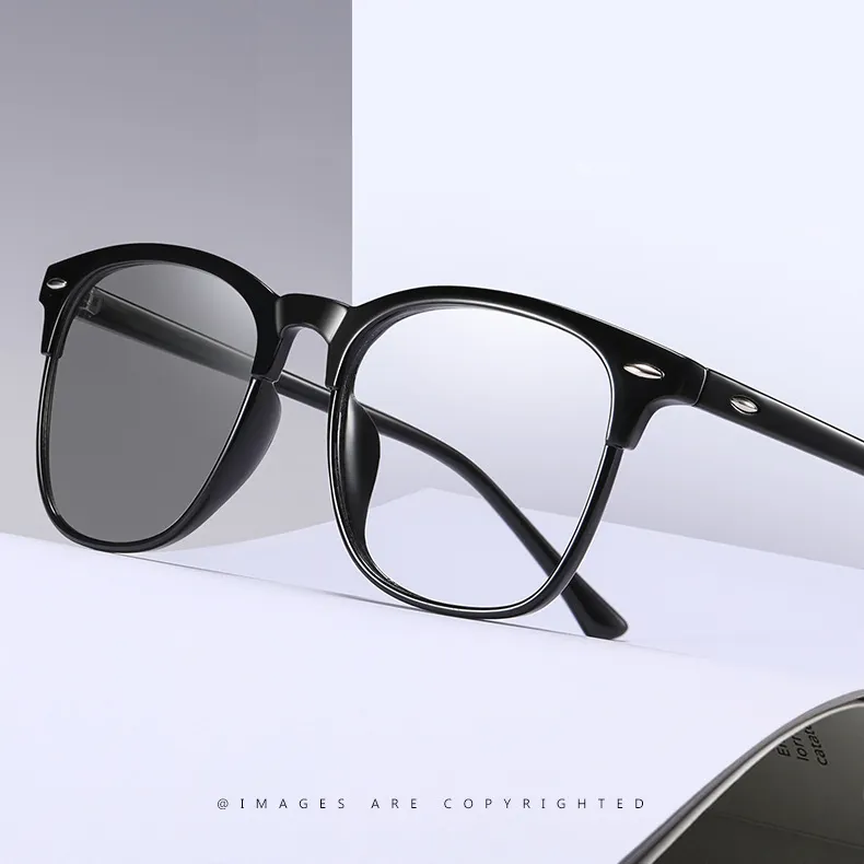 Óculos anti-luz azul e fotocromáticos para homens, óculos anti-reflexo BS3323, armações para óculos por atacado