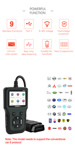 2024 Neuestes profession elles OBD2-Scanner-Handheld-Autodiagnose-Tool Überprüfen Sie den CAN-Bus-Code leser mit Motorlicht-Reset und LCD-Display - Product Image 5