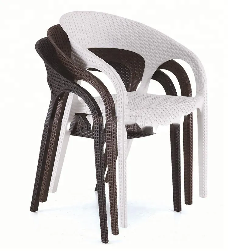 Новый дизайн, стул для отдыха из пластика и ротанга для детей