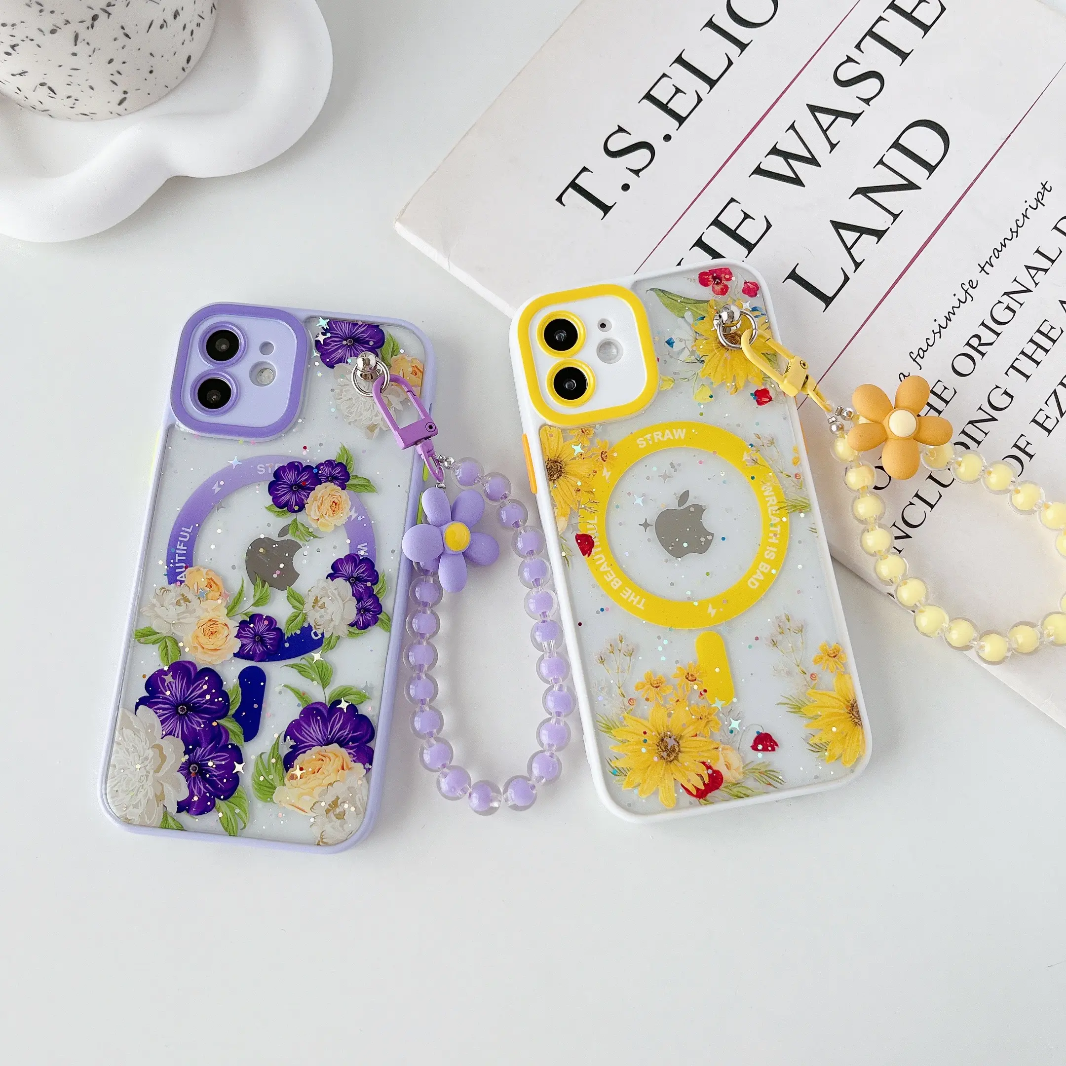 Casing ponsel perekat Drip harga rendah casing ponsel Glitter cair