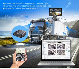 ระบบ DVR รถบรรทุกบนรถยนต์, ซอฟต์แวร์ CMS ตรวจสอบแบบเรียลไทม์ DVR 4ช่อง mdvr สำหรับการจัดการยานพาหนะ - Product Image 5