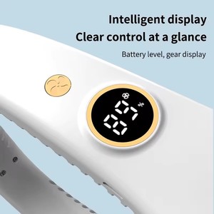 2024 yeni taşınabilir klima Bladeless boyun Fan dilsiz taşınabilir Fan hava soğutucu LED ile dijital ekran Ultra uzun dayanıklılık