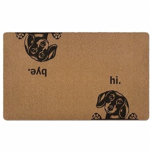 Teckel - Tapis de sol imitation fibre de coco