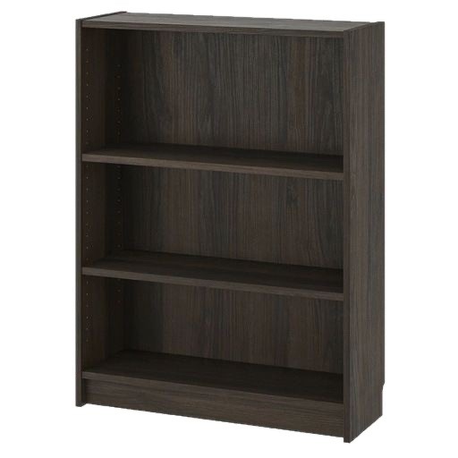 Bibliothèque imitation chêne marron foncé-bili-planche épaissie de 18 mm