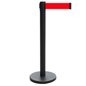 Đánh bóng thép không gỉ kiểm soát đám đông stanchion với 2m có thể thu vào vành đai rào cản - Product Image 2