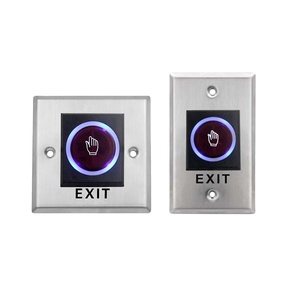 Indicador LED Control de salida sin contacto Sensor infrarrojo Botón de liberación de puerta 3A Max. Interruptores de botón pulsador de acceso de puerta LED actual - Product Image 1