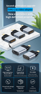 2 en 1 USB tipo C macho a AUDIO/VIDEO HEMBRA 4K/60HZ 1080P Adaptador convertidor HDTV Transmisor con carga PD - Product Image 2