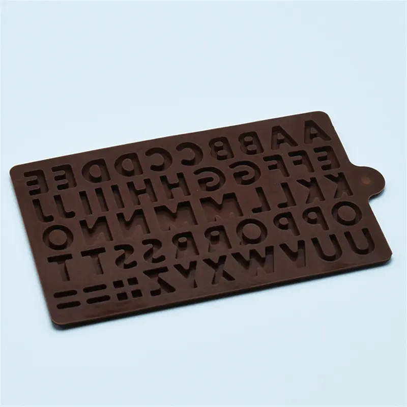 थोक आपूर्ति 26 गुहाएँ ए-जेड बड़े अक्षर वर्णमाला सिलिकॉन केक बेकिंग मोल्ड कुकी चॉकलेट मोल्ड