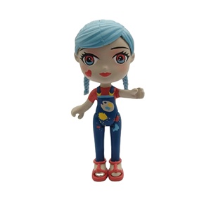 ミニソリッドPVCシミュレーション人間モデルオリジナルデザイン漫画玩具フィギュアふりをする職業画家子供用ABS素材 - Product Image 1