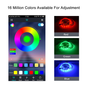 Mini-LED-Streifen 5050 Steuerung 4Pin USB 5-24V APP MIC-Modus 1600 Millionen Farb dimmer RGB-Licht regler - Product Image 2
