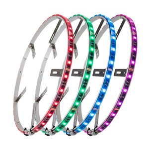 Araba aksesuarları Led ışık için araba jantı 4M tel 12V renkli App kontrol müzik ledli tekerlek yüzük Rgb ışık - Product Image 1
