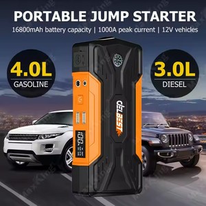 <strong>1000</strong> Peak Amp 12V Lithium <strong>Car</strong> Battery Jump Power Bank with USB Charging &amp; LED Emergency Light Toolbox Portable <strong>Car</strong> Jump Starter - Product Image 3