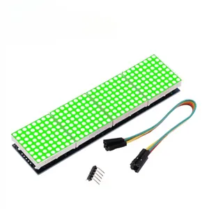 MAX7219 Punktmatrix-Modul Mikrocontroller-Anzeige modul MCU-LED-Anzeige steuer modul Für Arduino 5-V-DIY-Kits 4 in 1 Rot/Grün - Product Image 2