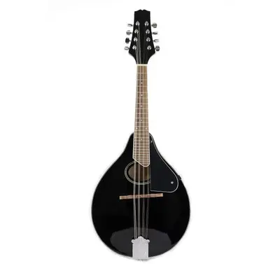 Прямая продажа с фабрики 8 струны черный мандолины музыкальный инструмент, стильный дизайн