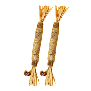 Cute Eco-Friendly <strong>Cat</strong> Toy with <strong>Catnip</strong> Ball Teeth Cleaning and Chewing Stick Shape Comes in Bag for Pet Entertainment