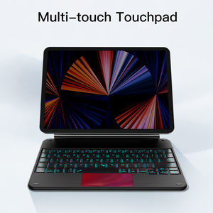 2024マジックキーボードケースAbsタブレットケースキーボードカバースマートワイヤレスBtキーボードバックライト付きトラックパッドIpadAir 10.9 Pro11用 - Product Image 6