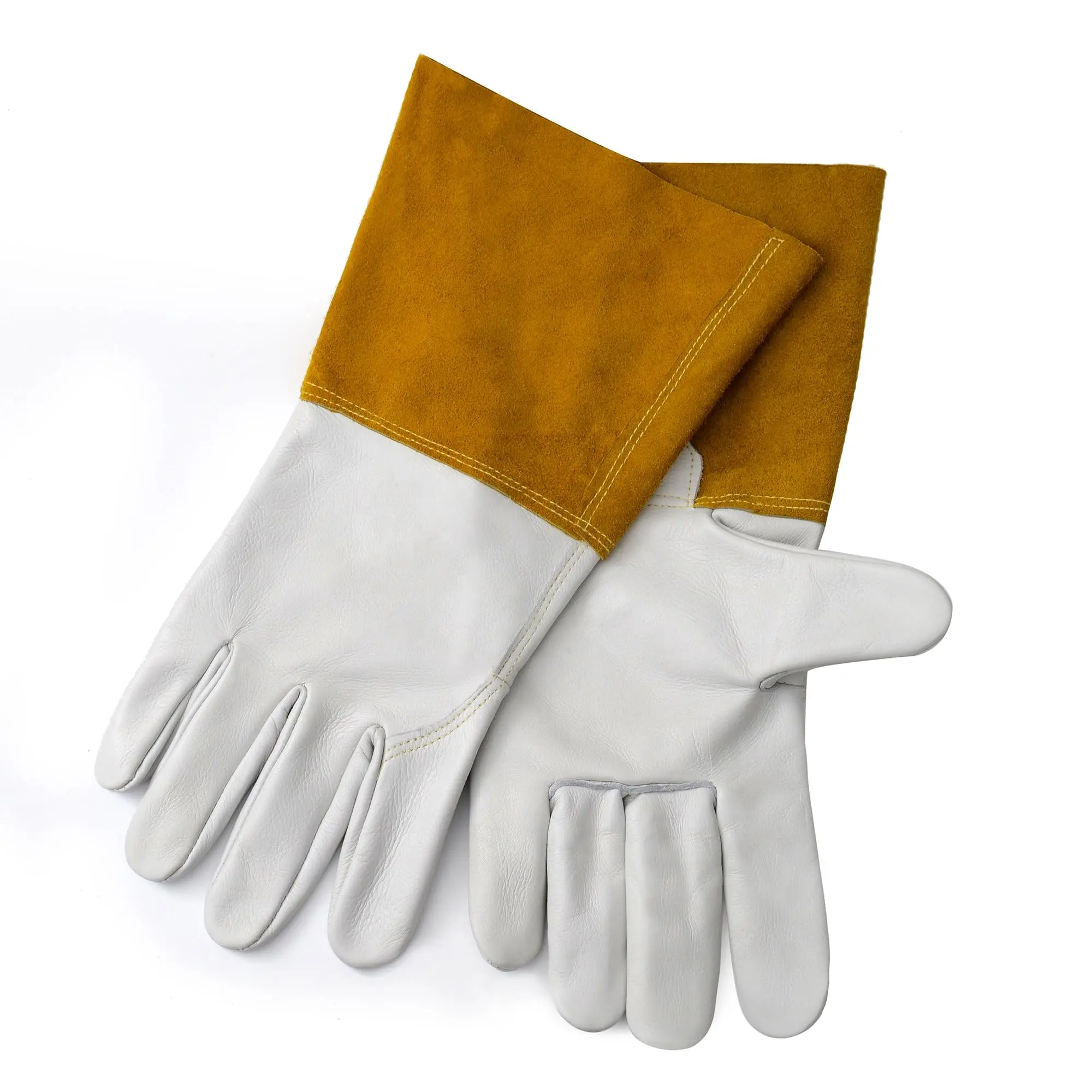 Индивидуальный логотип/цвет премиум кожа Tig сварочные перчатки из воловьей кожи различных размеров