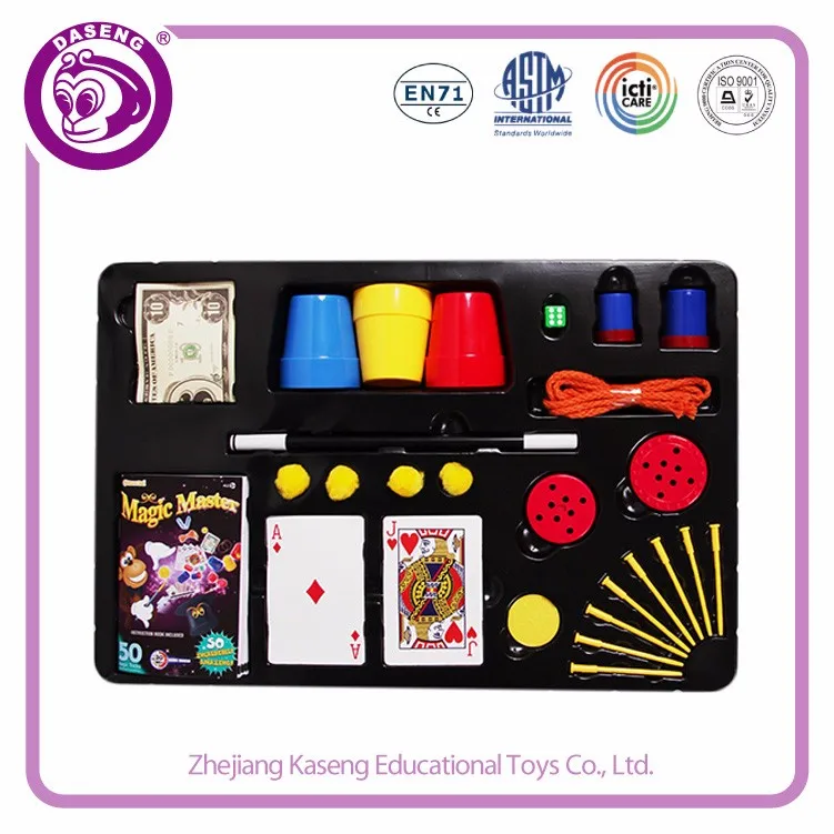 2021 popular tendency kids magic suit magical kit with 3 props applied in various occasions