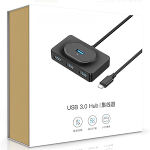 高速4合1 USB C集线器类型C集线器4端口类型C集线器多分离器适配器，用于计算机传输数据 - Product Image 2