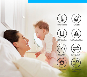 Sigmawit-Sensor de humedad y temperatura Sensorpro/ Tuya App, sin pantalla para medidor de temperatura y humedad, termómetro doméstico - Product Image 4