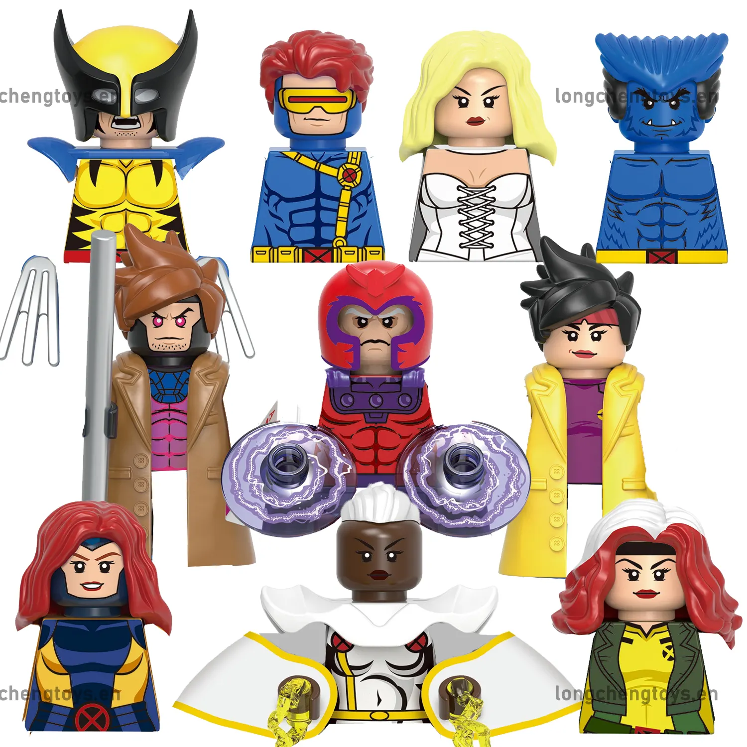 Кирпич X-men Супергерои из фильма Циклоп белая королева Магнето гамбит строительные блоки мини-Фигурки Коллекция кубиков детские игрушки G0166