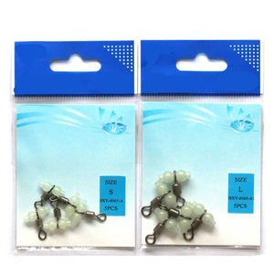 Sea Fishing Stainless Cross-line Fluorescent Beads with <strong>Swivel</strong> for Fishing Lure Hook Connector <strong>Swivel</strong>