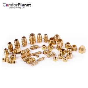 HVAC sistemi pirinç uydurma tüp Union altıgen nipel yalıtımlı bobin hattı seti bakır tüp ile Mini bölünmüş klima için - Product Image 6