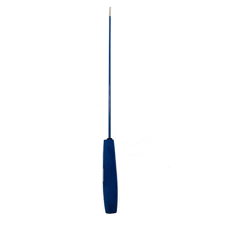 Canne à pêche noire en deux sections (67 cm)
