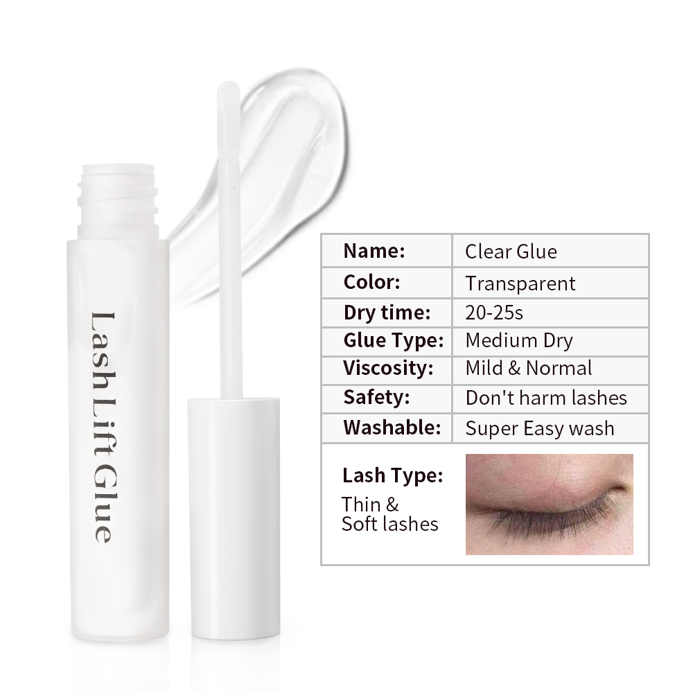 Colle claire-liquide d'ascenseur de cil