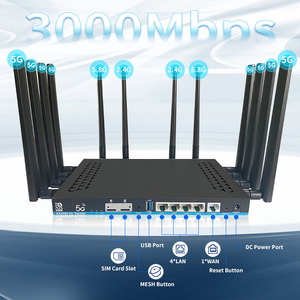 ZBT Z8102AX-T çift SIM Modem 3000Mbps WiFi6 5G MTK7981B yonga seti yeni harici antenler 5g Wifi Sim kartlı Router Solt