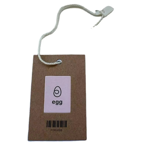 <strong>Custom</strong> Recycled Advertising Brown Kraft Paper Hang <strong>Tag</strong> with <strong>String</strong> for Clothes - Product Image 1