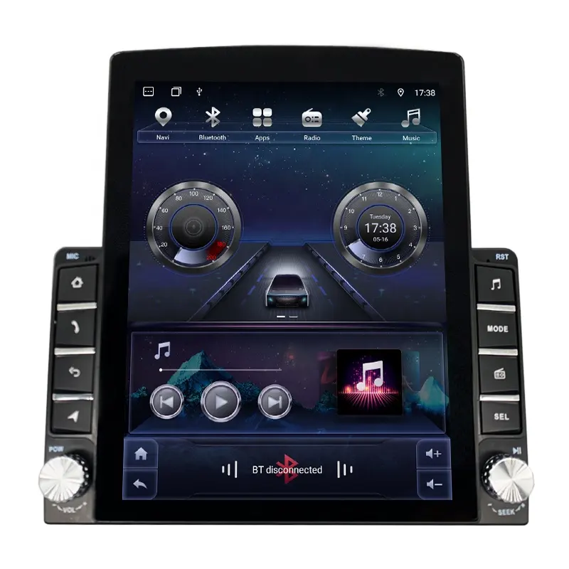 General 9.7 -inch tesla style vertical screen 2 din car DVD players high car radio CarPlay built-in GPS navigation system