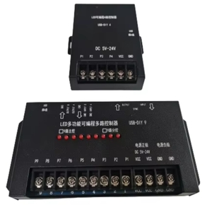 Хорошее качество, стандартный DC5V-24V светодиодный контроллер с 9 портами, Одноцветный контроллер света